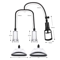 Set succhia capezzoli e clitoride con pompa