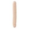 Dildo Doppio con venature pelle chiara 30 cm