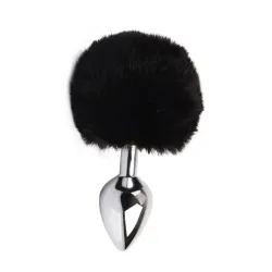 Plug Anale metallo bunny Tail 14 cm