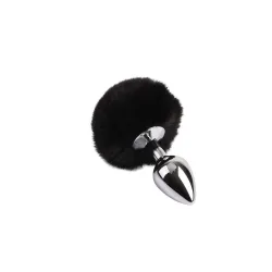 Plug Anale metallo bunny Tail 14 cm