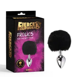 Plug Anale metallo bunny Tail 14 cm