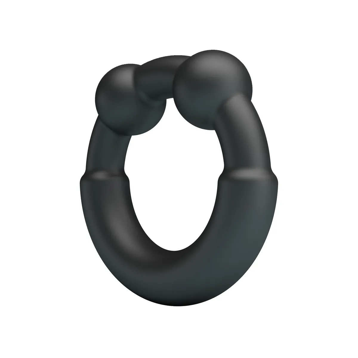 Anello Fallico in Silicone Nero elastico