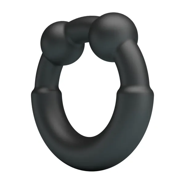 Anello Fallico in Silicone Nero elastico