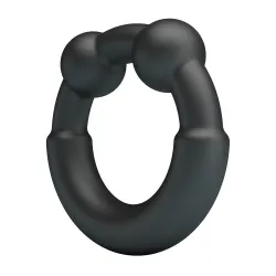 Anello Fallico in Silicone Nero elastico