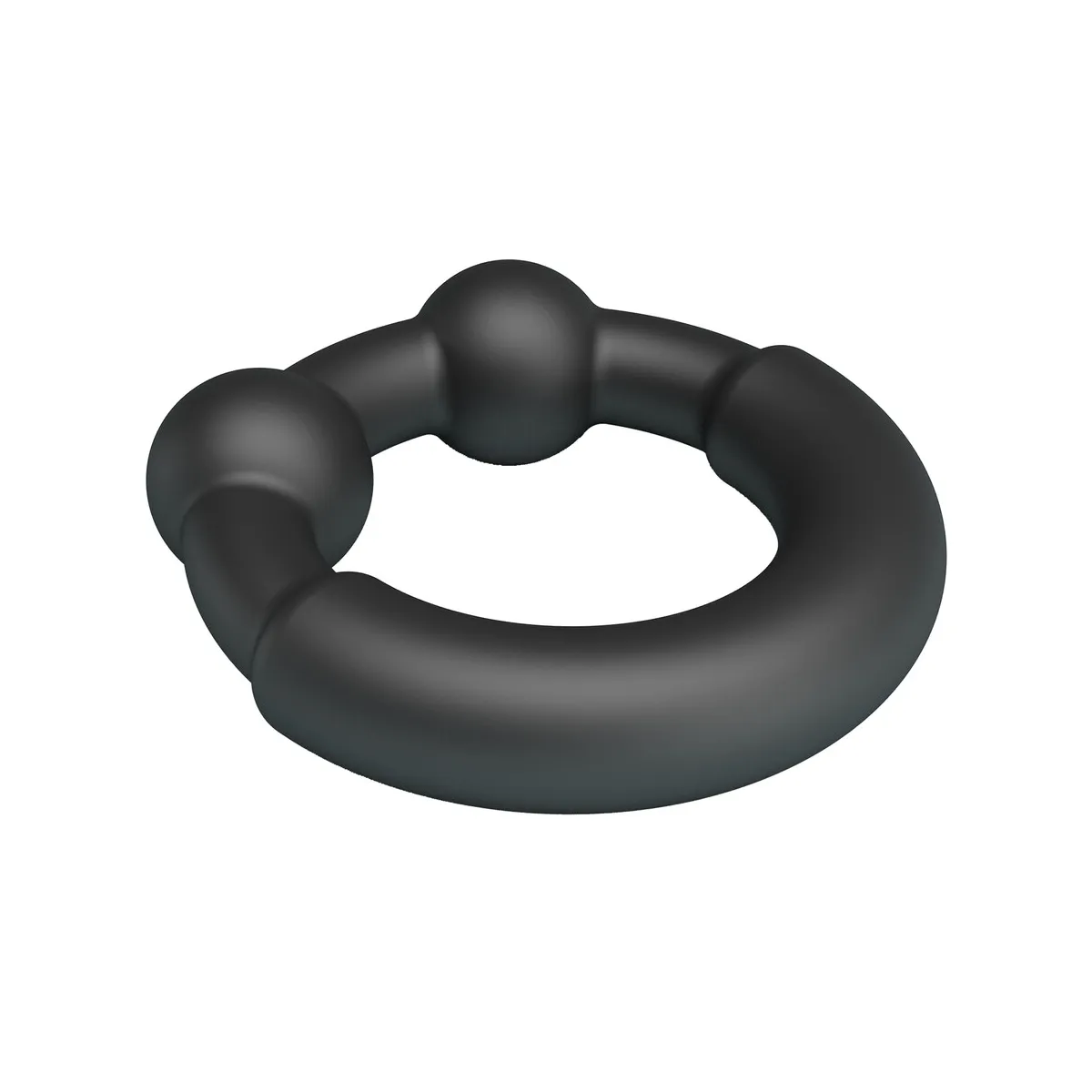 Anello Fallico in Silicone Nero elastico
