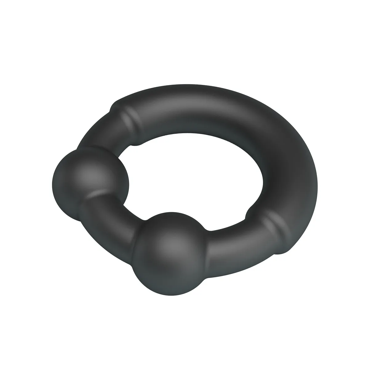 Anello Fallico in Silicone Nero elastico