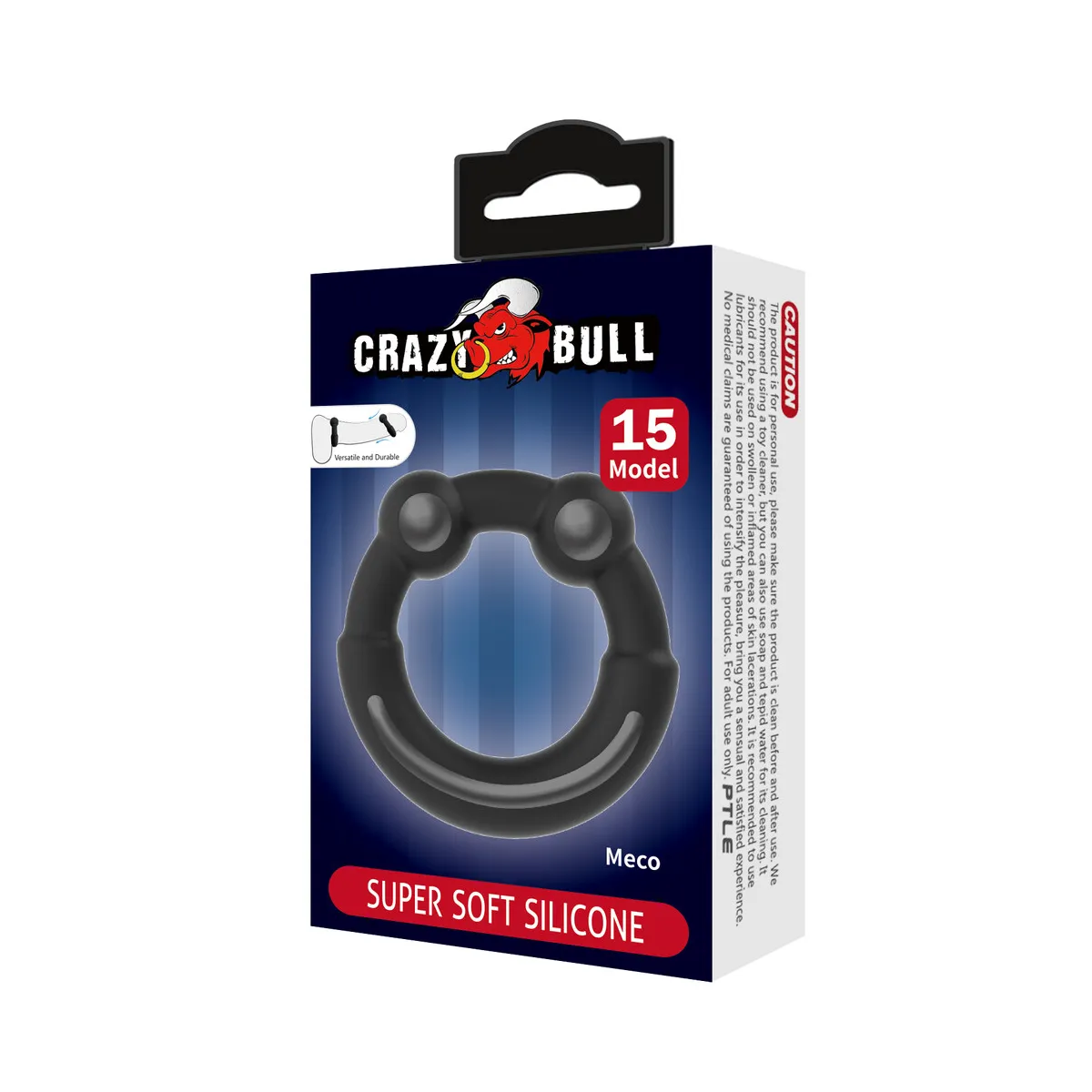Anello Fallico in Silicone Nero elastico
