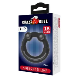 Anello Fallico in Silicone Nero elastico
