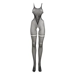 Tuta bodystocking fianchi e cavallo aperti