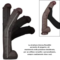 Dildo Maxi realistico con ventosa da 37,5 cm