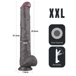 Dildo Maxi realistico con ventosa da 37,5 cm