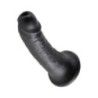 Fallo realistico ventosa nero 16,7 cm Fallo realistico ventosa nero 16,7 cm