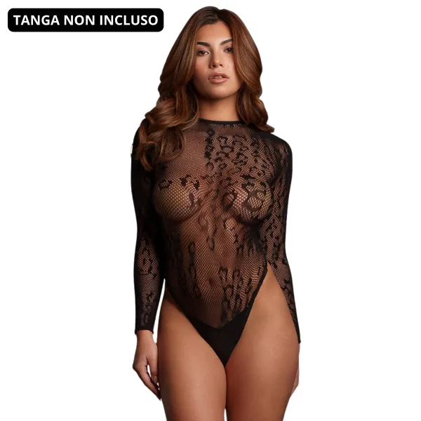 Body Sexy leopardato cavallo aperto