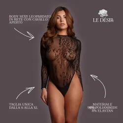 Body Sexy leopardato cavallo aperto