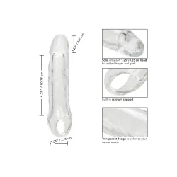 Guaina prolunga pene con anello trasparente