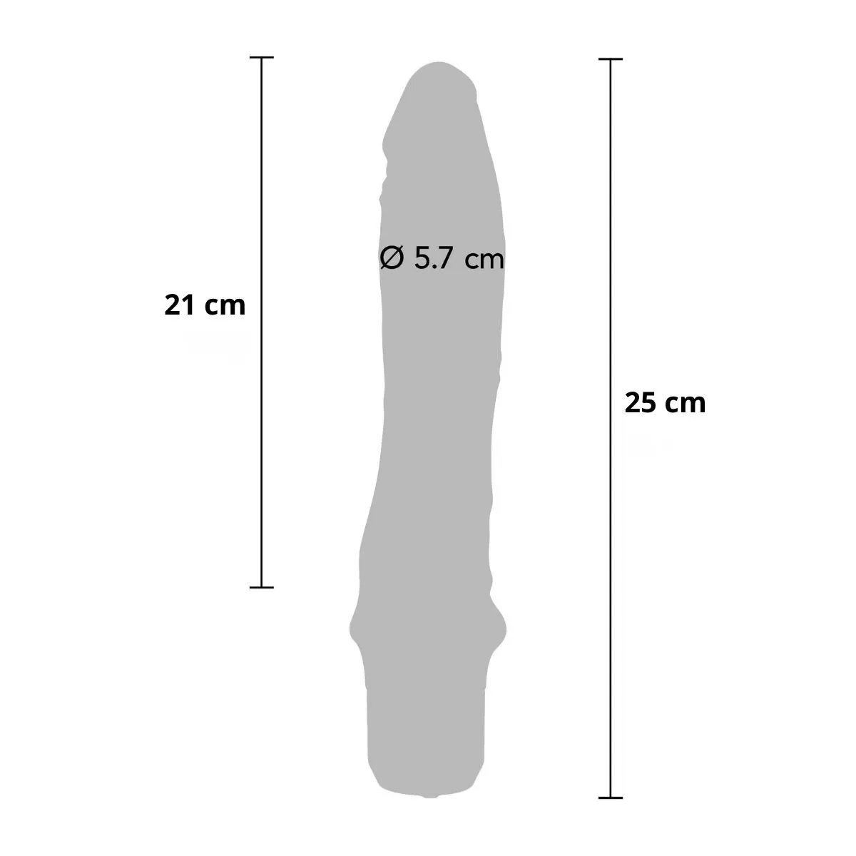 Dildo Vibrante realistico large 25 cm