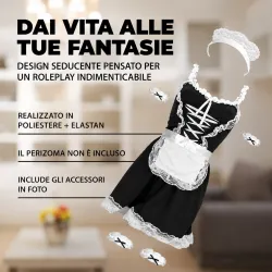 Costume Sexy da Cameriera Francese