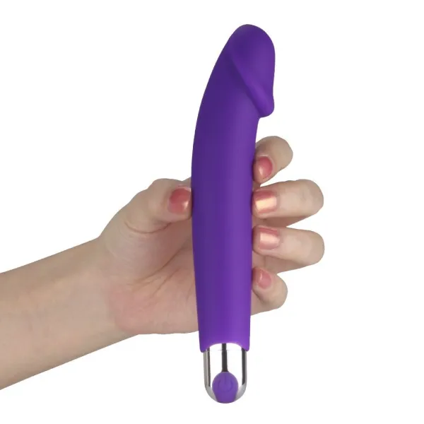 Vibratore per punto G viola 16,5 cm