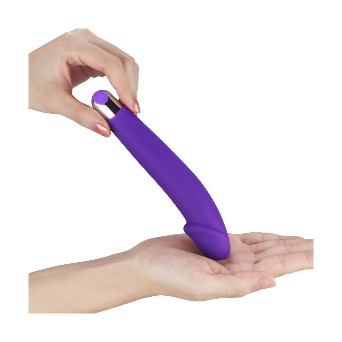 Vibratore per punto G viola 16,5 cm