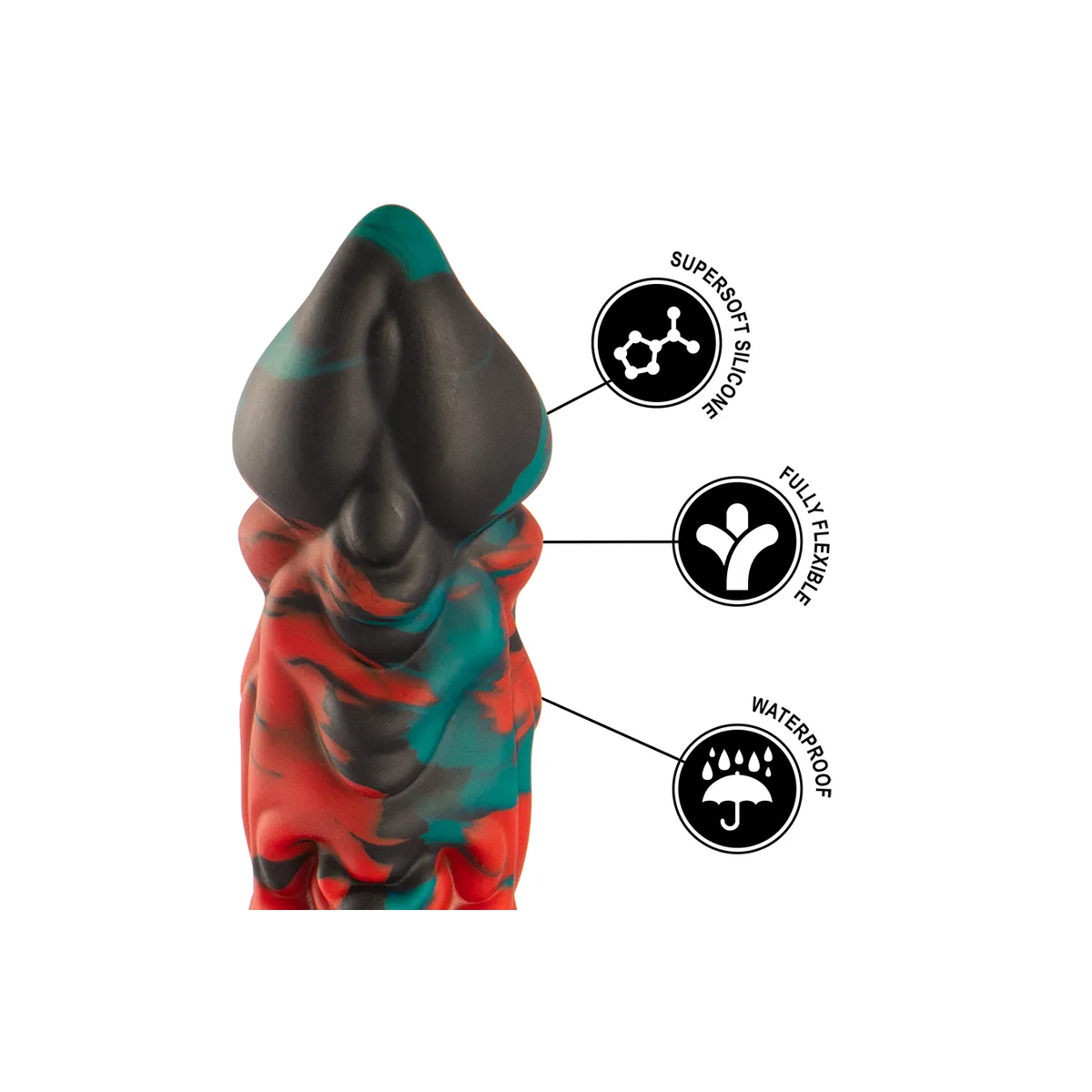 Dildo Monster Fantasy in silicone 22 cm