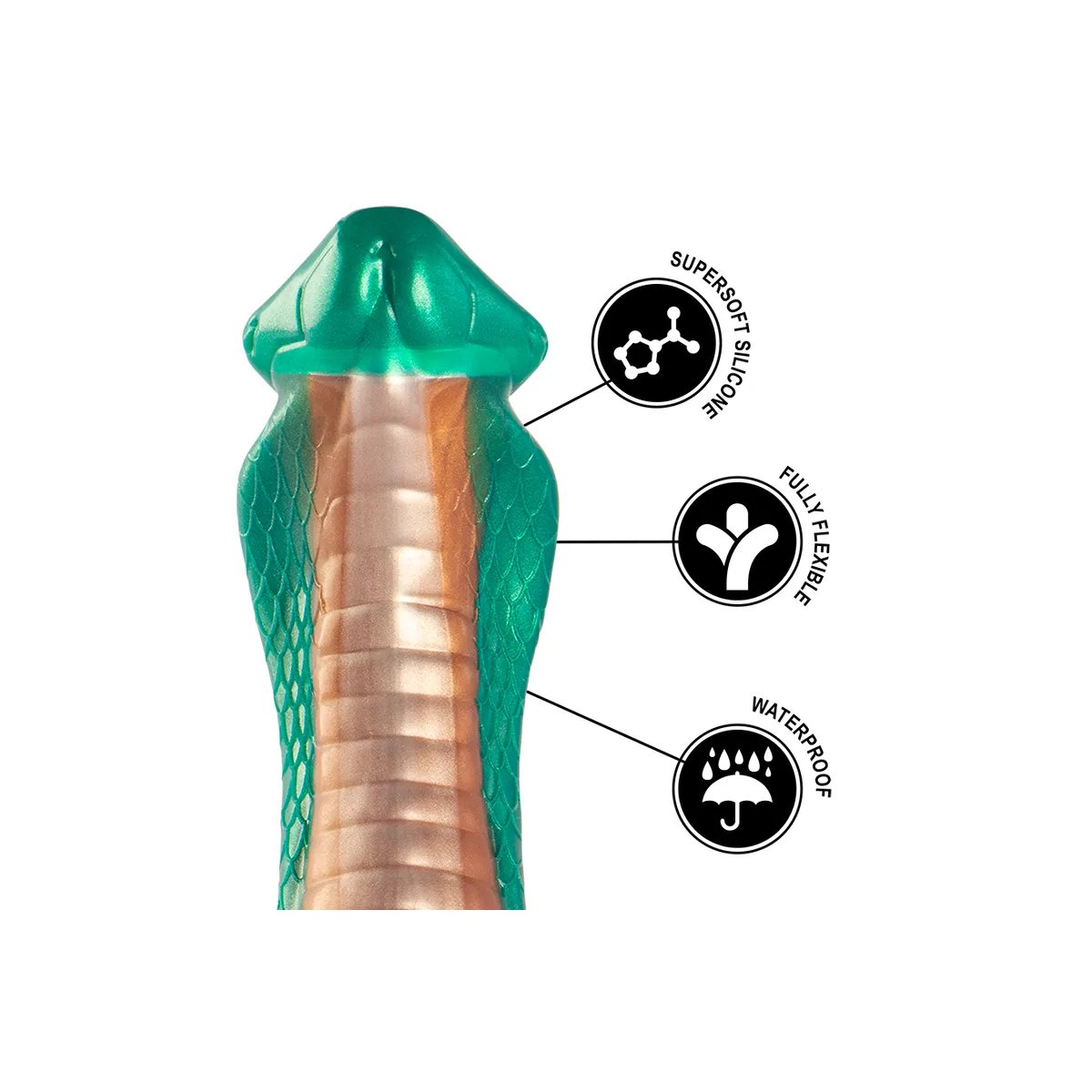 Dildo Monster Fantasy cobra serpente 20,5 cm