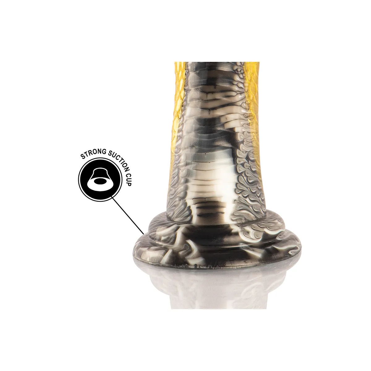 Dildo Monster Fantasy Cobra giallo 20,5 cm