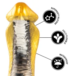 Dildo Monster Fantasy Cobra giallo 20,5 cm
