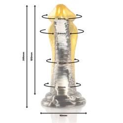 Dildo Monster Fantasy Cobra giallo 20,5 cm