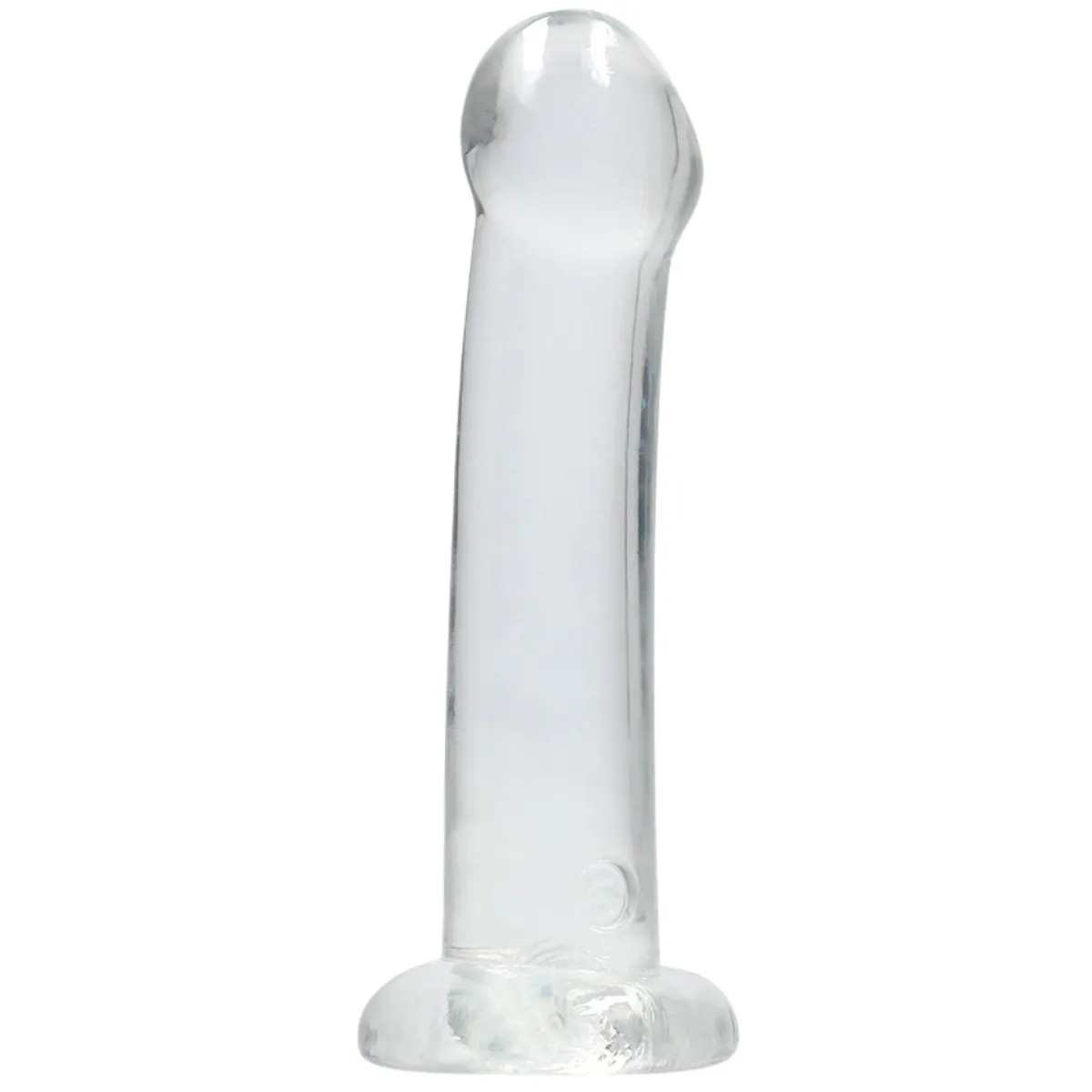 Dildo con ventosa trasparente 17 cm
