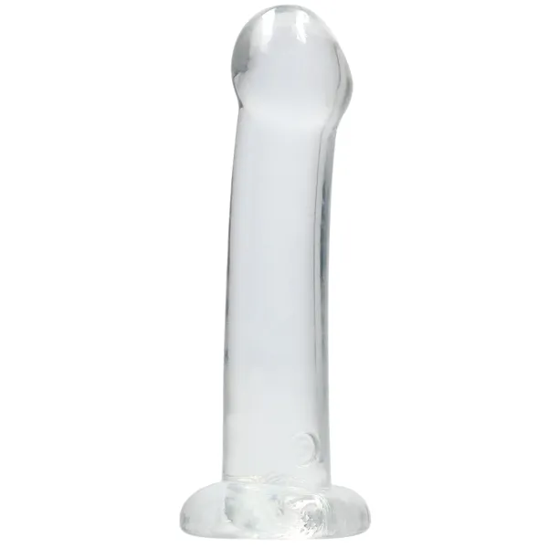 Dildo con ventosa trasparente 17 cm