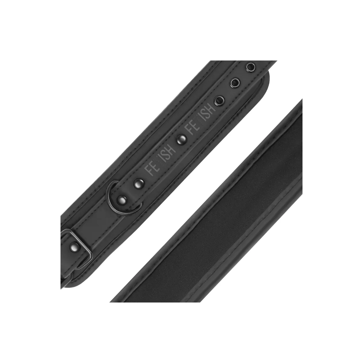 Set BDSM di manette e Collare in Pelle Vegana