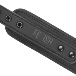 Set BDSM di manette e Collare in Pelle Vegana