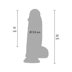 Dildo ultra realistico Ø 5,5 cm da 22 cm