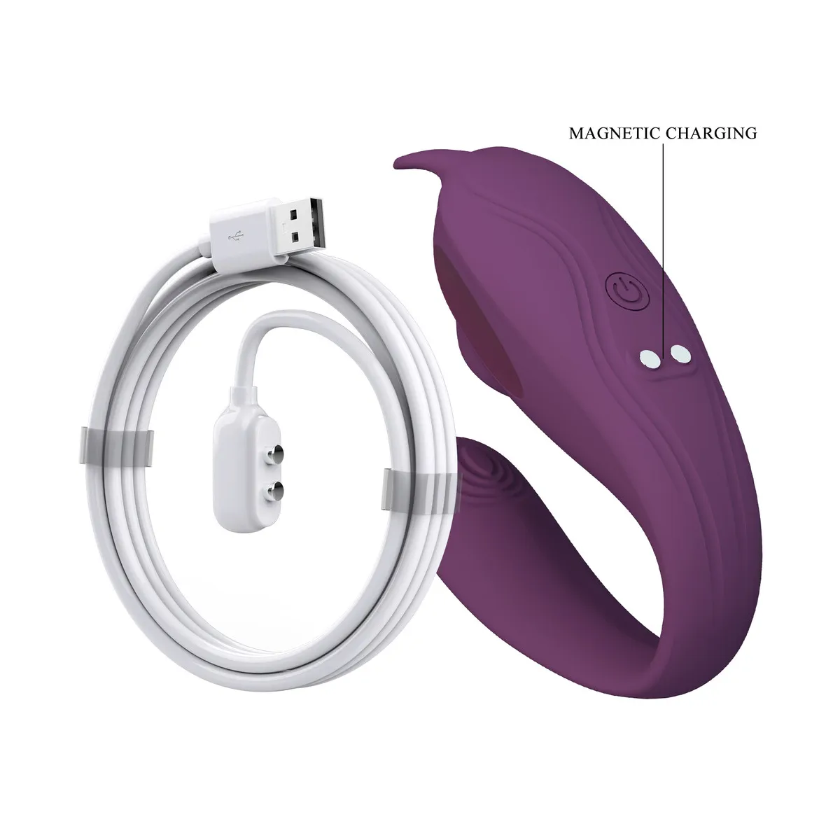 Vibratore per coppia in silicone con app