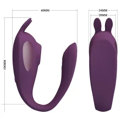 Vibratore per coppia in silicone con app