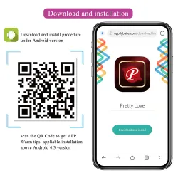 Vibratore per coppia in silicone con app