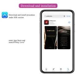 Vibratore per coppia in silicone con app