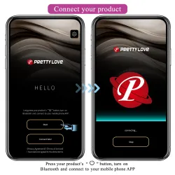 Vibratore per coppia in silicone con app