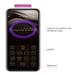 Vibratore per coppia in silicone con app