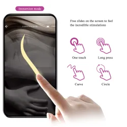 Vibratore per coppia in silicone con app