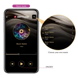Vibratore per coppia in silicone con app