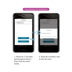 Vibratore per coppia in silicone con app