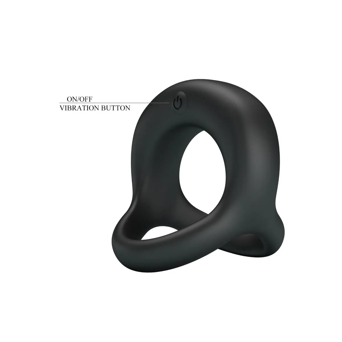 Anello pene e testicoli vibrante in silicone