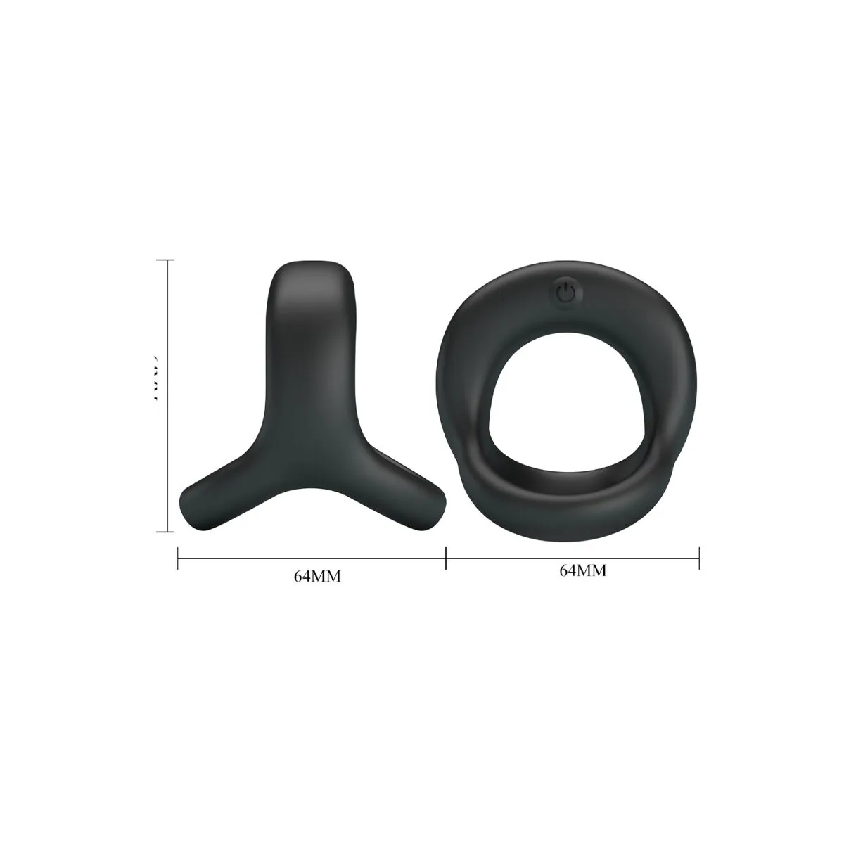 Anello pene e testicoli vibrante in silicone