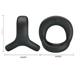Anello pene e testicoli vibrante in silicone