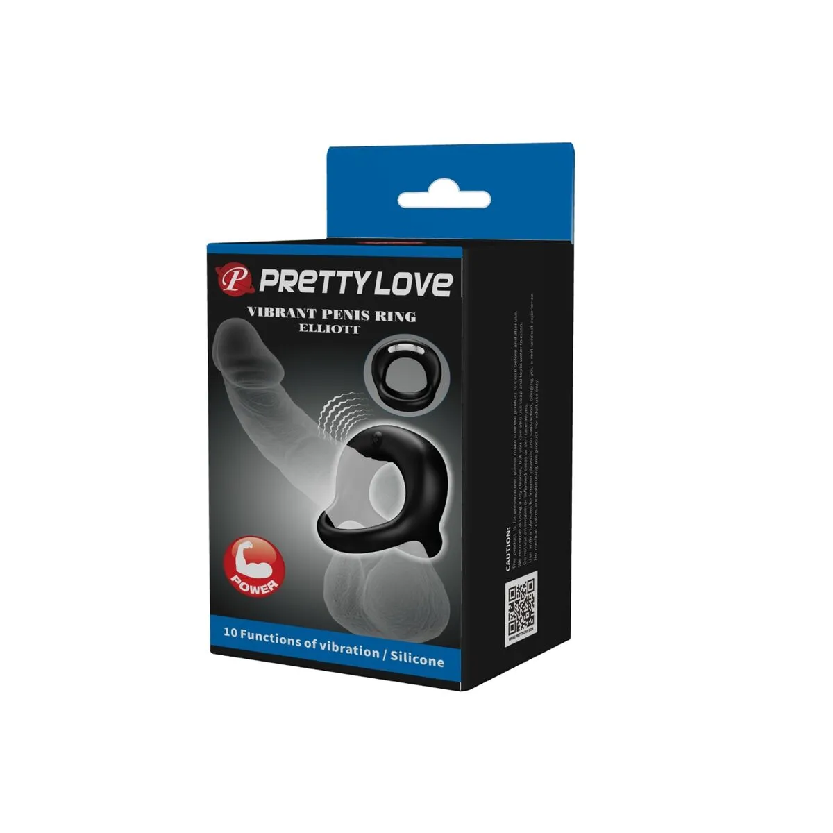 Anello pene e testicoli vibrante in silicone