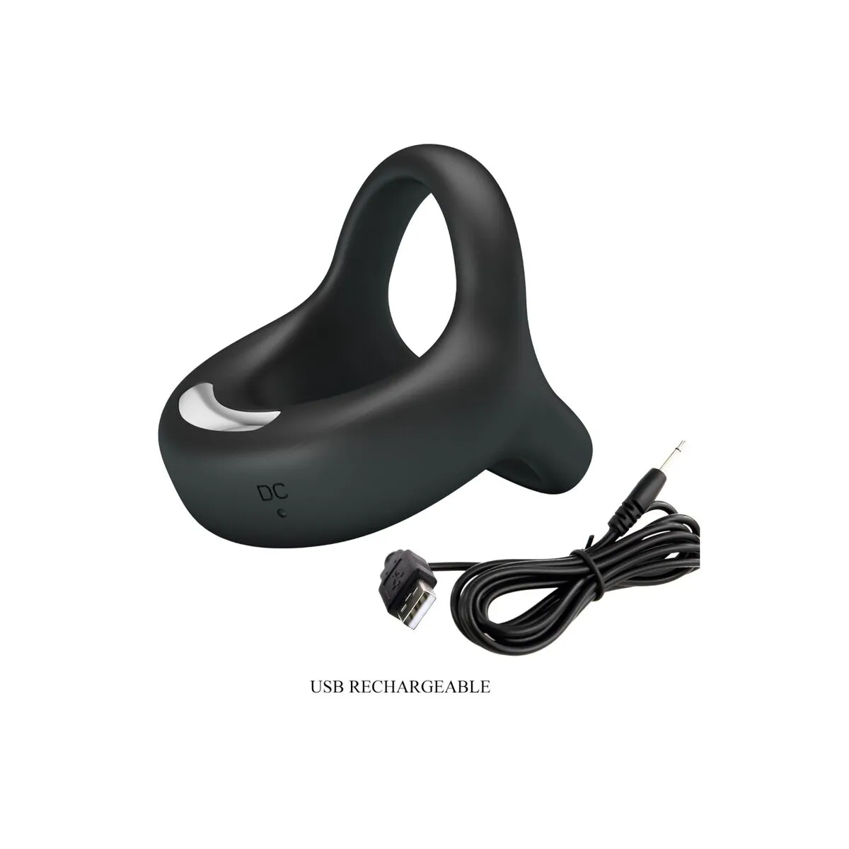 Anello pene e testicoli vibrante in silicone