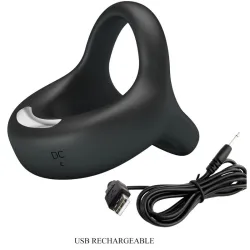 Anello pene e testicoli vibrante in silicone