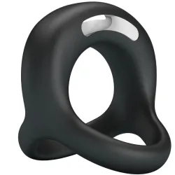 Anello pene e testicoli vibrante in silicone