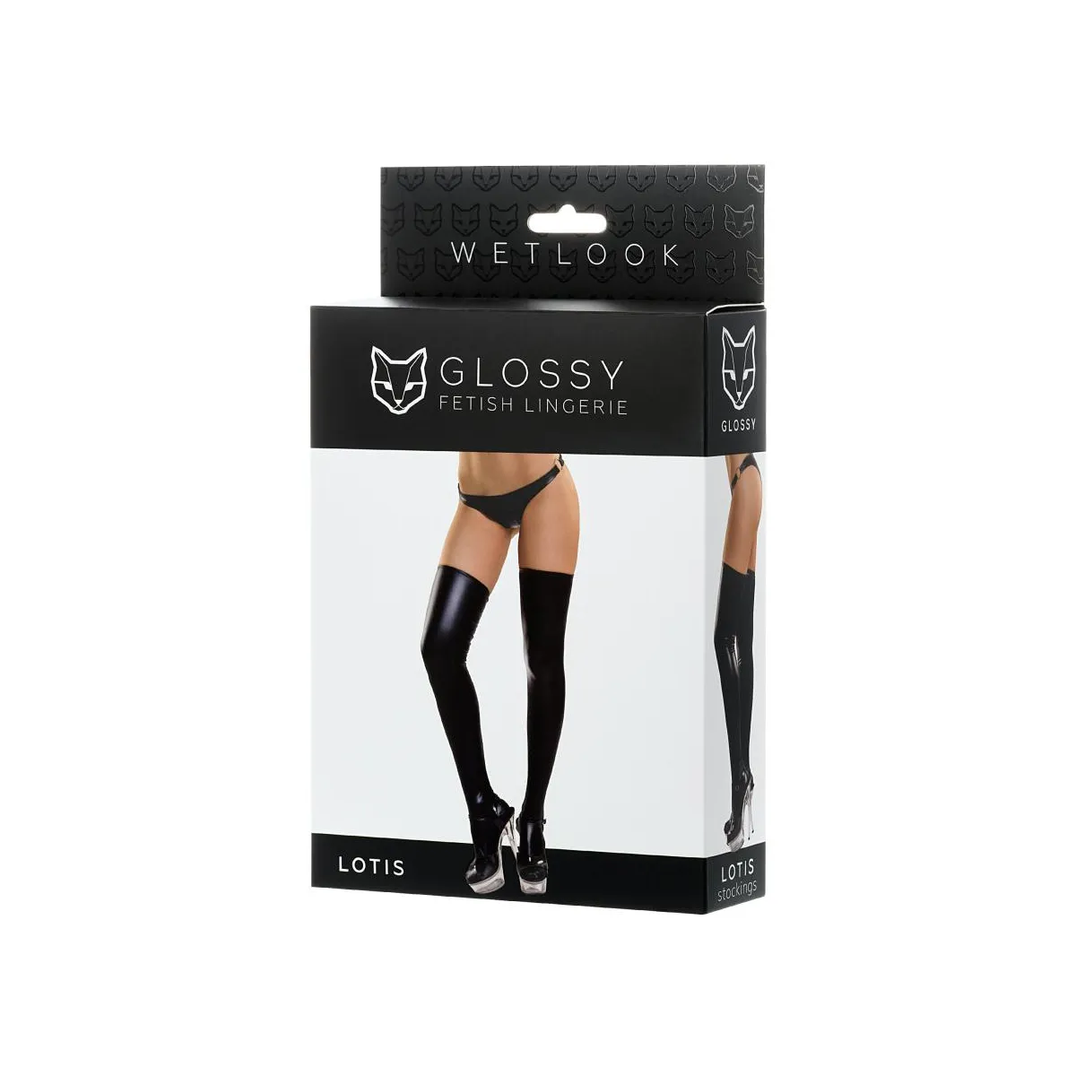 Calze lunghe wetlook effetto ecopelle